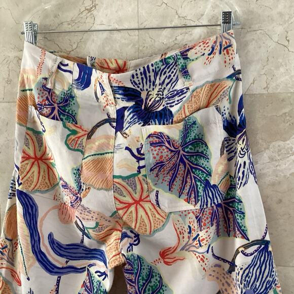 Anthropologie x Sarah Gordon, Colette Wide Leg Crop Pants - Size 30 - Resortwear - Picture 8 of 10
